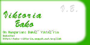 viktoria bako business card